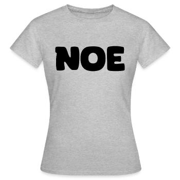 Name - Noe - Women's T-Shirt - heather grey - Front - AI Model Female 172 dark (172cm)