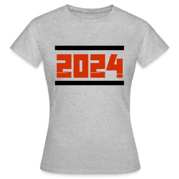 2024 - Women's T-Shirt - heather grey - Front - AI Model Female 172 dark (172cm)