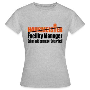 concierge - T-shirt Femme - gris chiné - Devant - AI Model Female 172 dark (172cm)