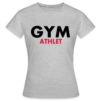 Gym Athlet - Frauen T-Shirt - Grau meliert - Vorne - AI Model Female 172 dark (172cm)