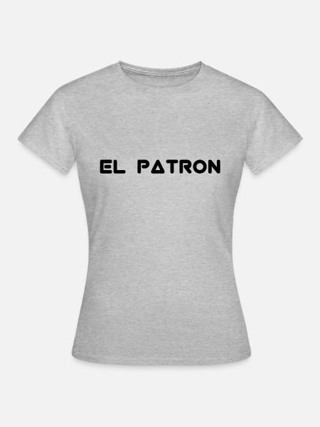 El patron - Frauen T-Shirt - Grau meliert
