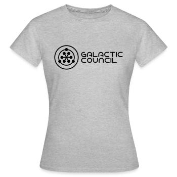 Marchandises de marque officielles du Conseil Galactique - T-shirt Femme - gris chiné - Devant - AI Model Female 172 dark (172cm)