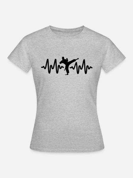 kampfsport - Frauen T-Shirt - Grau meliert