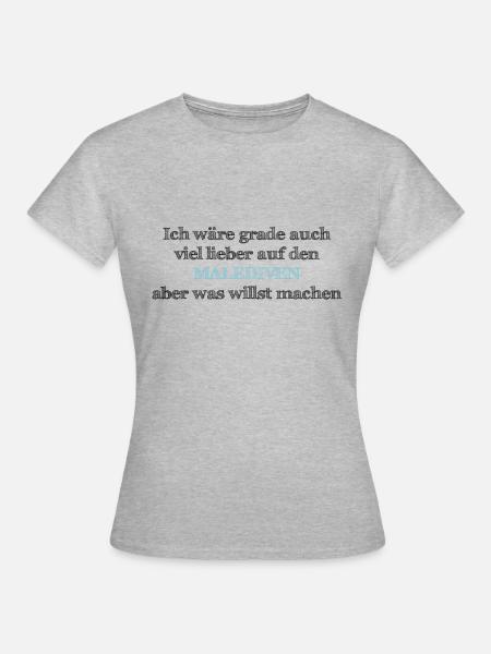 Malediven - Frauen T-Shirt - Grau meliert