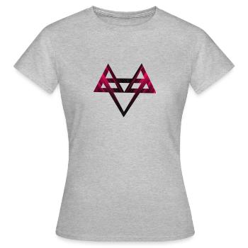 Neffex Logo 3D Red - Frauen T-Shirt - Grau meliert - Vorne - AI Model Female 172 dark (172cm)