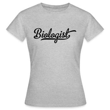 Biologe - Frauen T-Shirt - Grau meliert - Vorne - AI Model Female 172 dark (172cm)