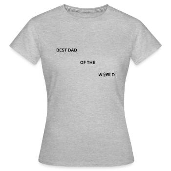 BEST DAD OF THE WORD - Frauen T-Shirt - Grau meliert - Vorne - AI Model Female 172 dark (172cm)