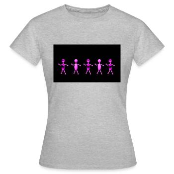 Figuren - Frauen T-Shirt - Grau meliert - Vorne - AI Model Female 172 dark (172cm)