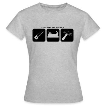 Craftsman Tool Marteau Tournevis Craft - T-shirt Femme - gris chiné - Devant - AI Model Female 172 dark (172cm)