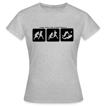 Football américain Touchdown Quarterback Fantasy - T-shirt Femme - gris chiné - Devant - AI Model Female 172 dark (172cm)