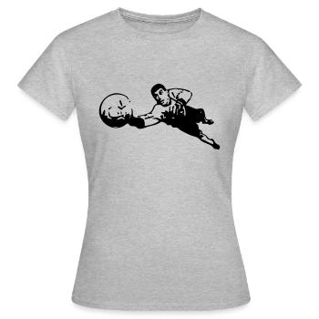 le gardien - T-shirt Femme - gris chiné - Devant - AI Model Female 172 dark (172cm)
