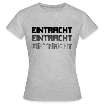Eintracht - Frauen T-Shirt - Grau meliert - Vorne - AI Model Female 172 dark (172cm)