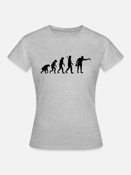 Evolution Boule - Frauen T-Shirt - Grau meliert