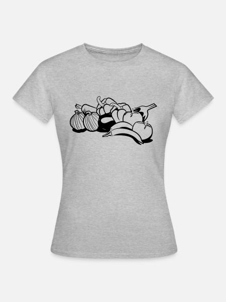 gemüse - Frauen T-Shirt - Grau meliert