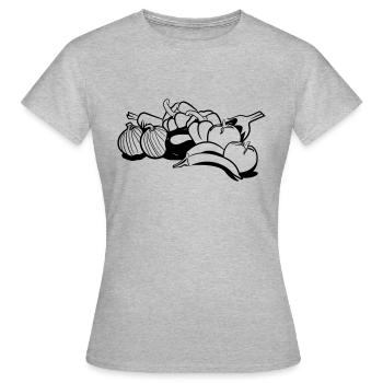 vegetables - Women's T-Shirt - heather grey - Front - AI Model Female 172 dark (172cm)
