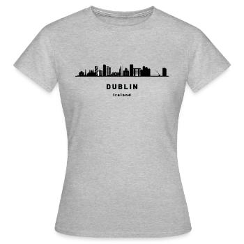 Dublin - Frauen T-Shirt - Grau meliert - Vorne - AI Model Female 172 dark (172cm)