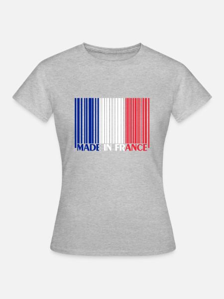 France france - Frauen T-Shirt - Grau meliert