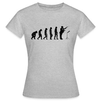 Chefs d’orchestre Cadeau Chef d’orchestre Direction d’orchestre - T-shirt Femme - gris chiné - Devant - AI Model Female 172 dark (172cm)