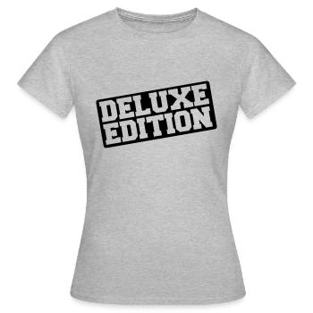 Édition Deluxe - T-shirt Femme - gris chiné - Devant - AI Model Female 172 dark (172cm)