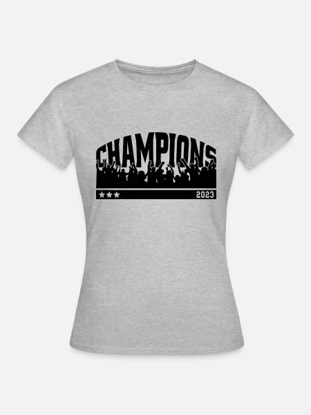 Champions 2023 - Frauen T-Shirt - Grau meliert