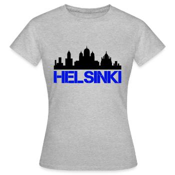 Helsinki - T-shirt Femme - gris chiné - Devant - AI Model Female 172 dark (172cm)