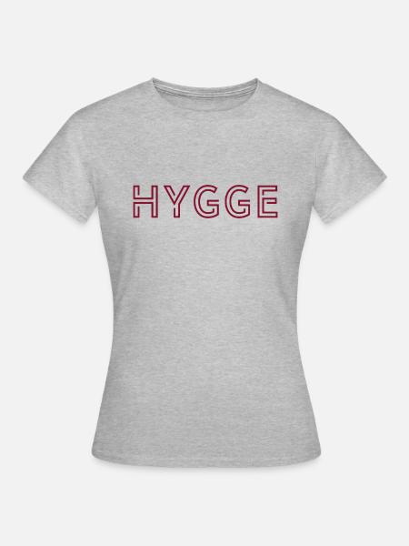 Hygge Scandinavian Lifestyle - Frauen T-Shirt - Grau meliert