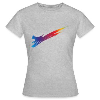 Love over and beyond DOG - Women's T-Shirt - heather grey - Front - AI Model Female 172 dark (172cm)