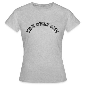 The Only One Collegestyle - Frauen T-Shirt - Grau meliert - Vorne - AI Model Female 172 dark (172cm)