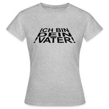 je suis ton père - T-shirt Femme - gris chiné - Devant - AI Model Female 172 dark (172cm)
