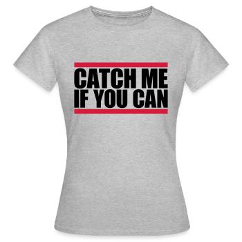 Rote Balken Catch - Frauen T-Shirt - Grau meliert - Vorne - AI Model Female 172 dark (172cm)