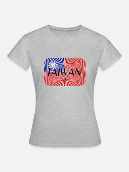 Taiwan - Frauen T-Shirt - Grau meliert