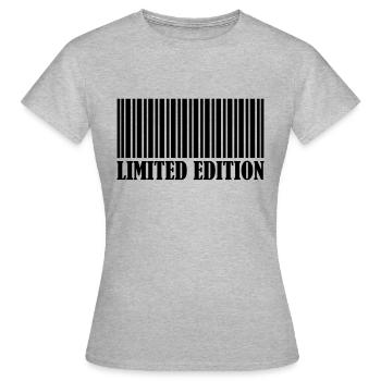 Code-barres Édition Limitée - T-shirt Femme - gris chiné - Devant - AI Model Female 172 dark (172cm)