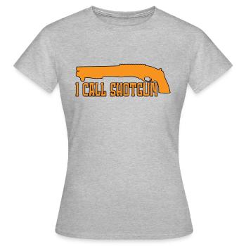 I Call Shotgun 8 - Women's T-Shirt - heather grey - Front - AI Model Female 172 dark (172cm)