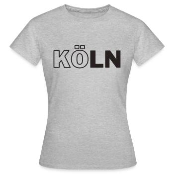Cologne Cologne Ma ville - T-shirt Femme - gris chiné - Devant - AI Model Female 172 dark (172cm)