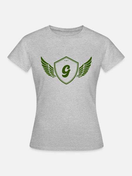 wappen g - Frauen T-Shirt - Grau meliert