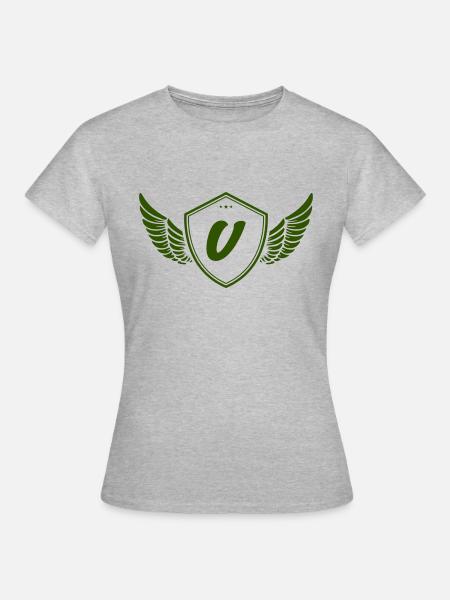 wappen v - Frauen T-Shirt - Grau meliert