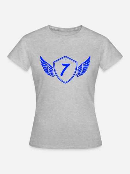 wappen 7 - Frauen T-Shirt - Grau meliert