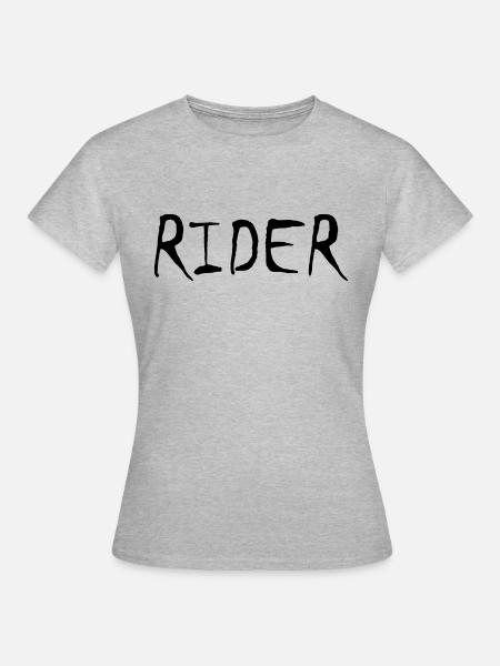 rider - Frauen T-Shirt - Grau meliert