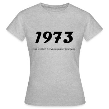 1973 Hervorragend Jahrgang Geschenk Generation - Frauen T-Shirt - Grau meliert - Vorne - AI Model Female 172 dark (172cm)