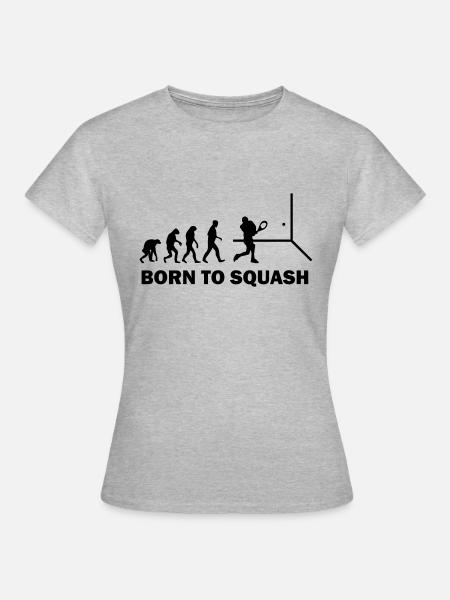 born to squash - Women's T-Shirt - heather grey