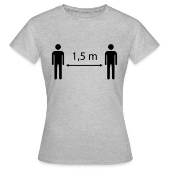 distance - Women's T-Shirt - heather grey - Front - AI Model Female 172 dark (172cm)