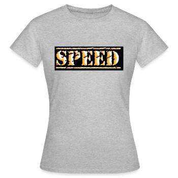 Speed - Women's T-Shirt - heather grey - Front - AI Model Female 172 dark (172cm)
