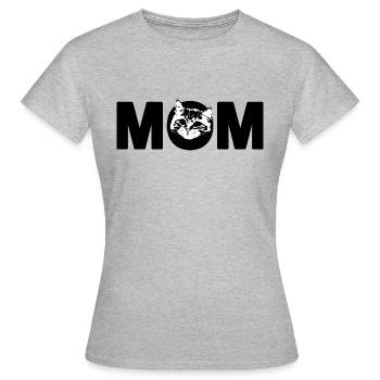 Cat Mom - T-shirt Femme - gris chiné - Devant - AI Model Female 172 dark (172cm)