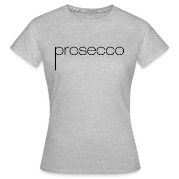 Prosecco Gossip Noir - T-shirt Femme - gris chiné - Devant - AI Model Female 172 dark (172cm)