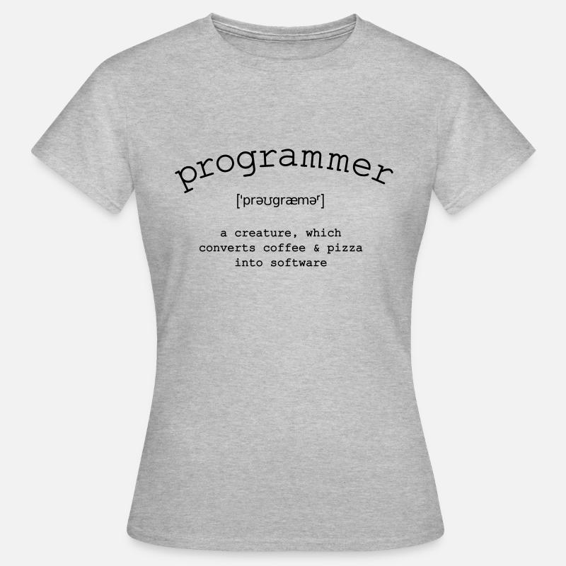 Programmer - Frauen T-Shirt - Grau meliert