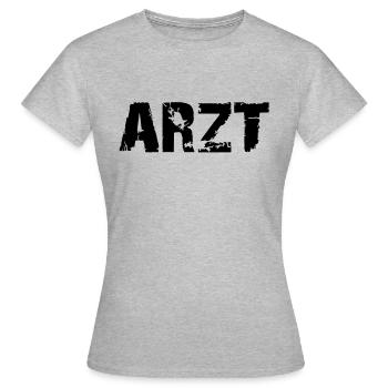 arzt_deutsch - Frauen T-Shirt - Grau meliert - Vorne - AI Model Female 172 dark (172cm)