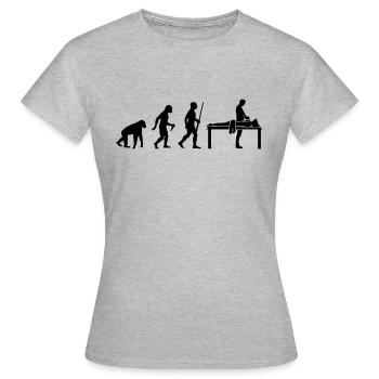 Massage Evolution - Frauen T-Shirt - Grau meliert - Vorne - AI Model Female 172 dark (172cm)