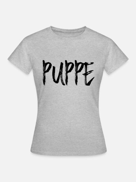 Puppe - Frauen T-Shirt - Grau meliert