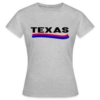 Texas - Frauen T-Shirt - Grau meliert - Vorne - AI Model Female 172 dark (172cm)