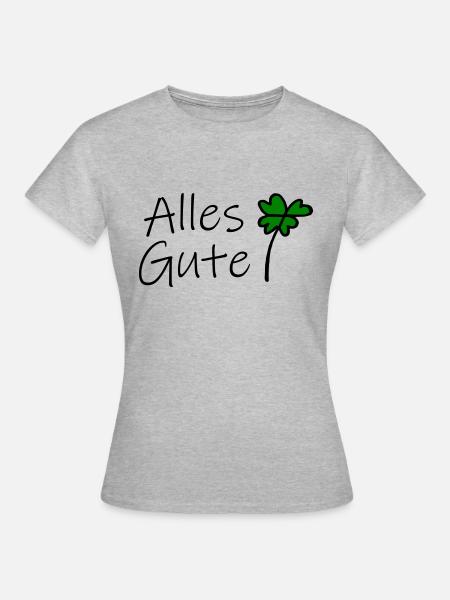 Alles Gute - Frauen T-Shirt - Grau meliert